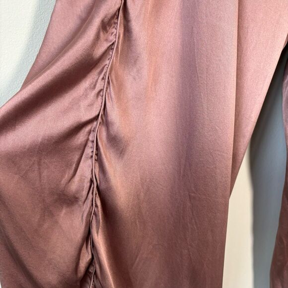 Skims Stretch Silk Pajama Sleep Pants - Rose - 4x - Picture 4 of 8